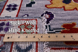 Grey Turkish Oushak Hand Knotted Wool Rug - 9' 4" X 11' 9" - Golden Nile