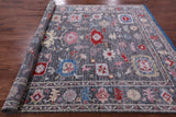 Grey Turkish Oushak Hand Knotted Wool Rug - 8' 2" X 10' 2" - Golden Nile
