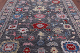 Grey Turkish Oushak Hand Knotted Wool Rug - 8' 2" X 10' 2" - Golden Nile