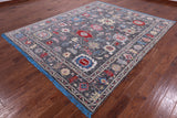 Grey Turkish Oushak Hand Knotted Wool Rug - 8' 2" X 10' 2" - Golden Nile