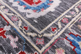 Grey Turkish Oushak Hand Knotted Wool Rug - 8' 2" X 10' 2" - Golden Nile