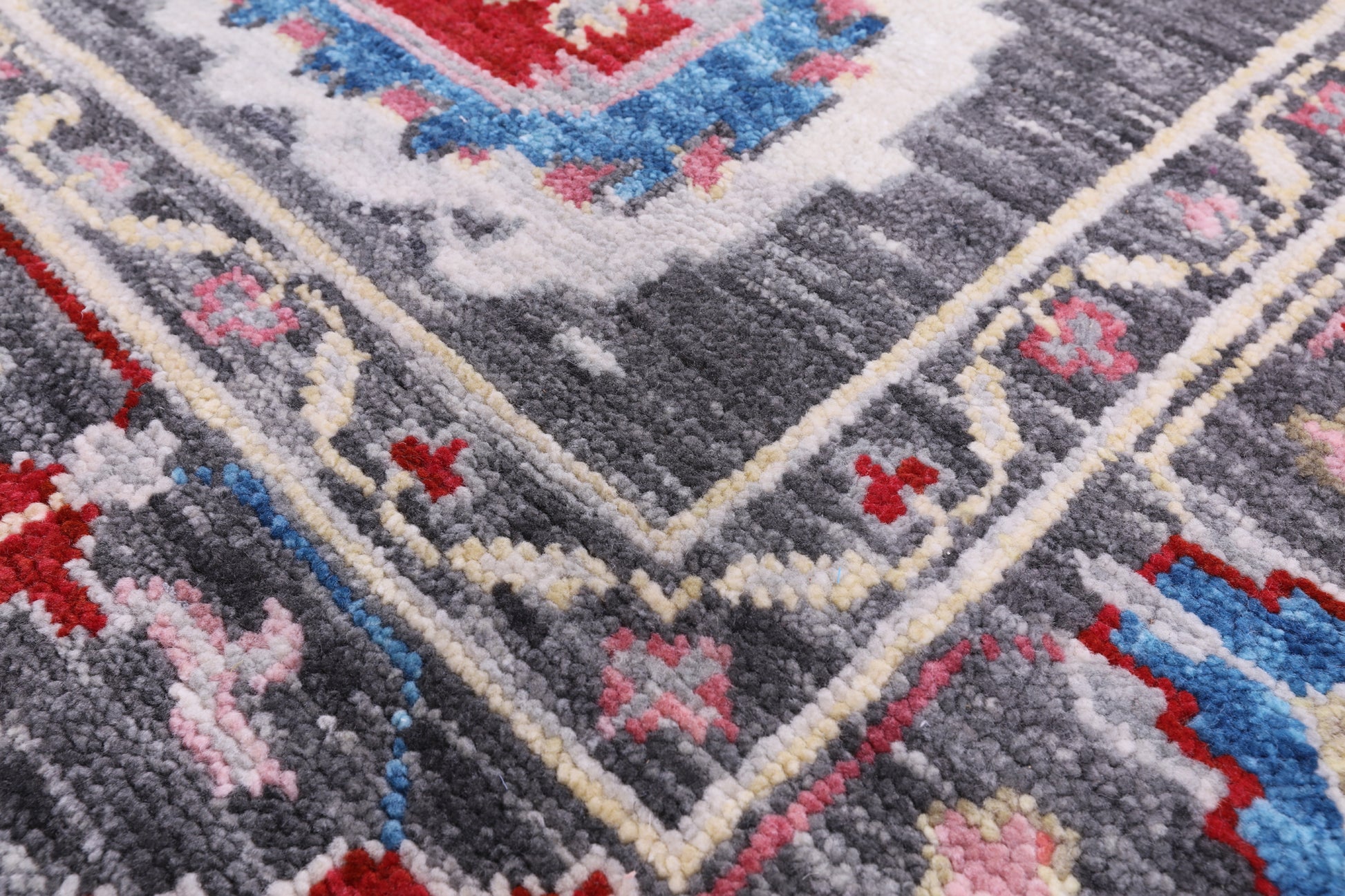 Grey Turkish Oushak Hand Knotted Wool Rug - 8' 2" X 10' 2" - Golden Nile