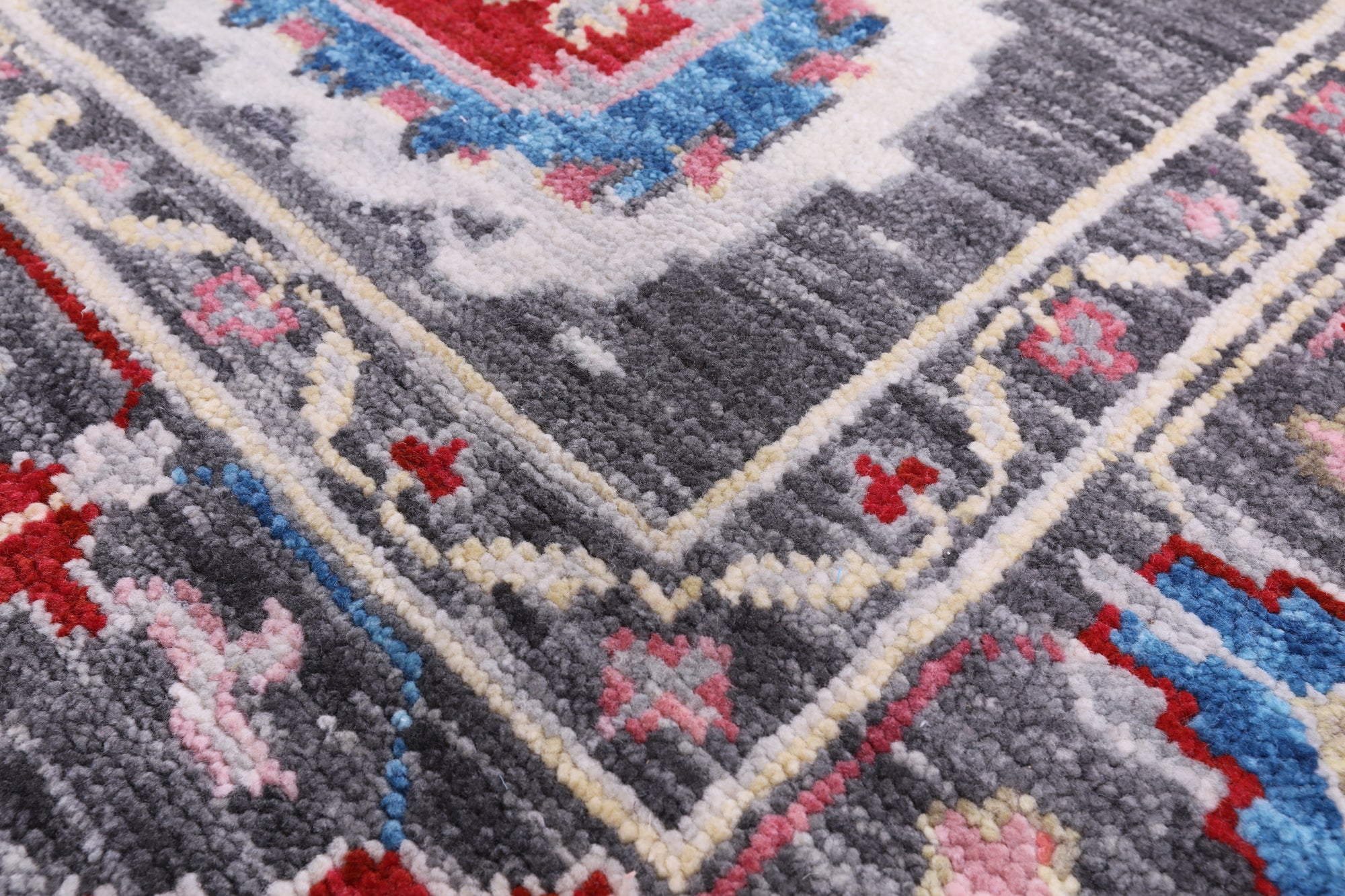 Grey Turkish Oushak Hand Knotted Wool Rug - 8' 2" X 10' 2" - Golden Nile