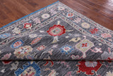 Grey Turkish Oushak Hand Knotted Wool Rug - 8' 2" X 10' 2" - Golden Nile