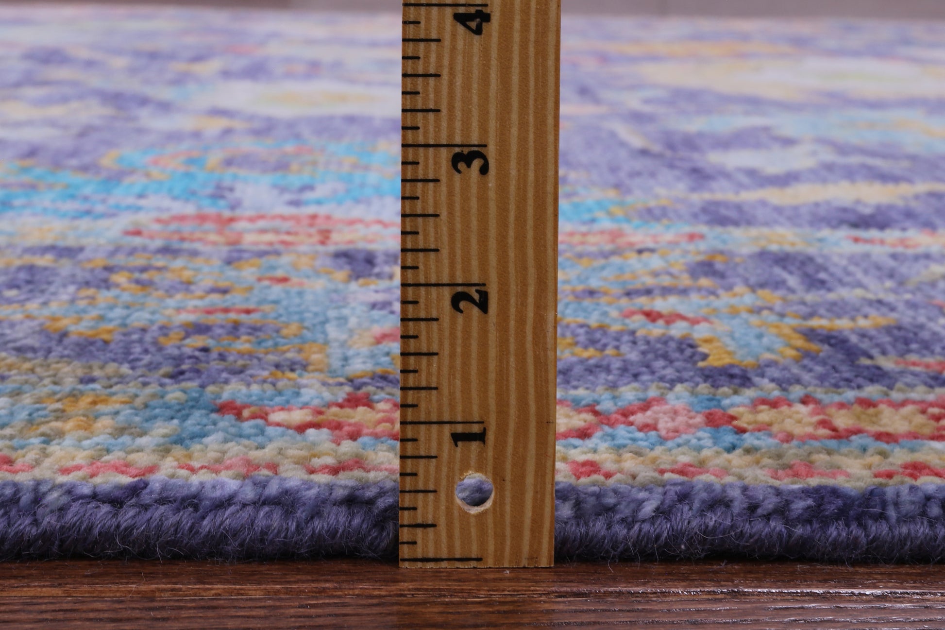 Purple Turkish Oushak Hand Knotted Wool Rug - 7' 9" X 9' 11" - Golden Nile