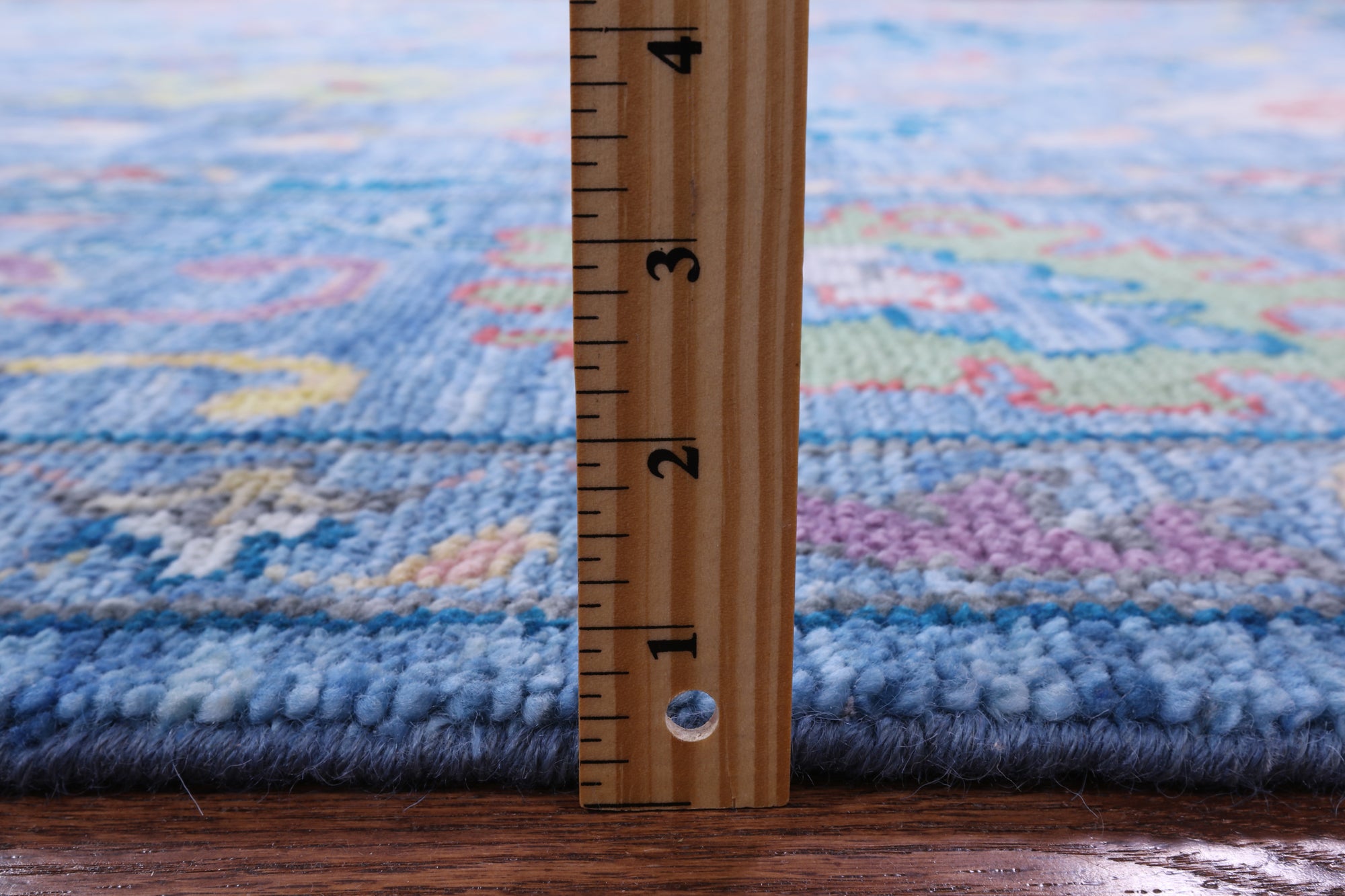 Blue Turkish Oushak Handmade Wool Rug - 10' 2" X 14' 3" - Golden Nile