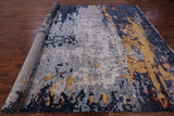 Abstract Modern Hand Knotted Wool Rug - 9' 3" X 11' 6" - Golden Nile