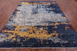 Abstract Modern Hand Knotted Wool Rug - 9' 3" X 11' 6" - Golden Nile