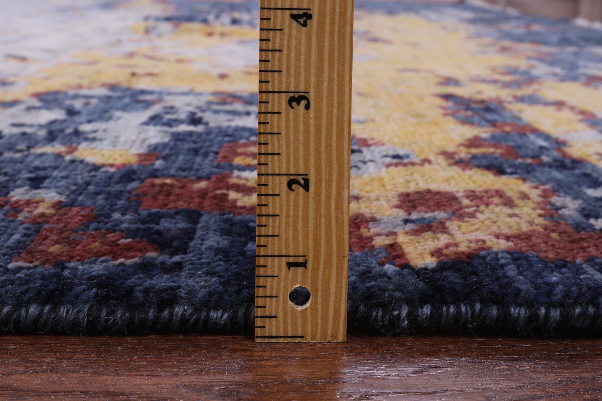 Abstract Modern Hand Knotted Wool Rug - 9' 3" X 11' 6" - Golden Nile