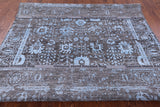 Grey Persian Handmade Wool & Silk Rug - 8' 1" X 10' 1" - Golden Nile