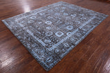 Grey Persian Handmade Wool & Silk Rug - 8' 1" X 10' 1" - Golden Nile