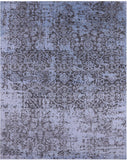 Contemporary Handmade Wool & Silk Rug - 8' 2" X 10' 2" - Golden Nile