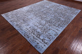Contemporary Handmade Wool & Silk Rug - 8' 2" X 10' 2" - Golden Nile