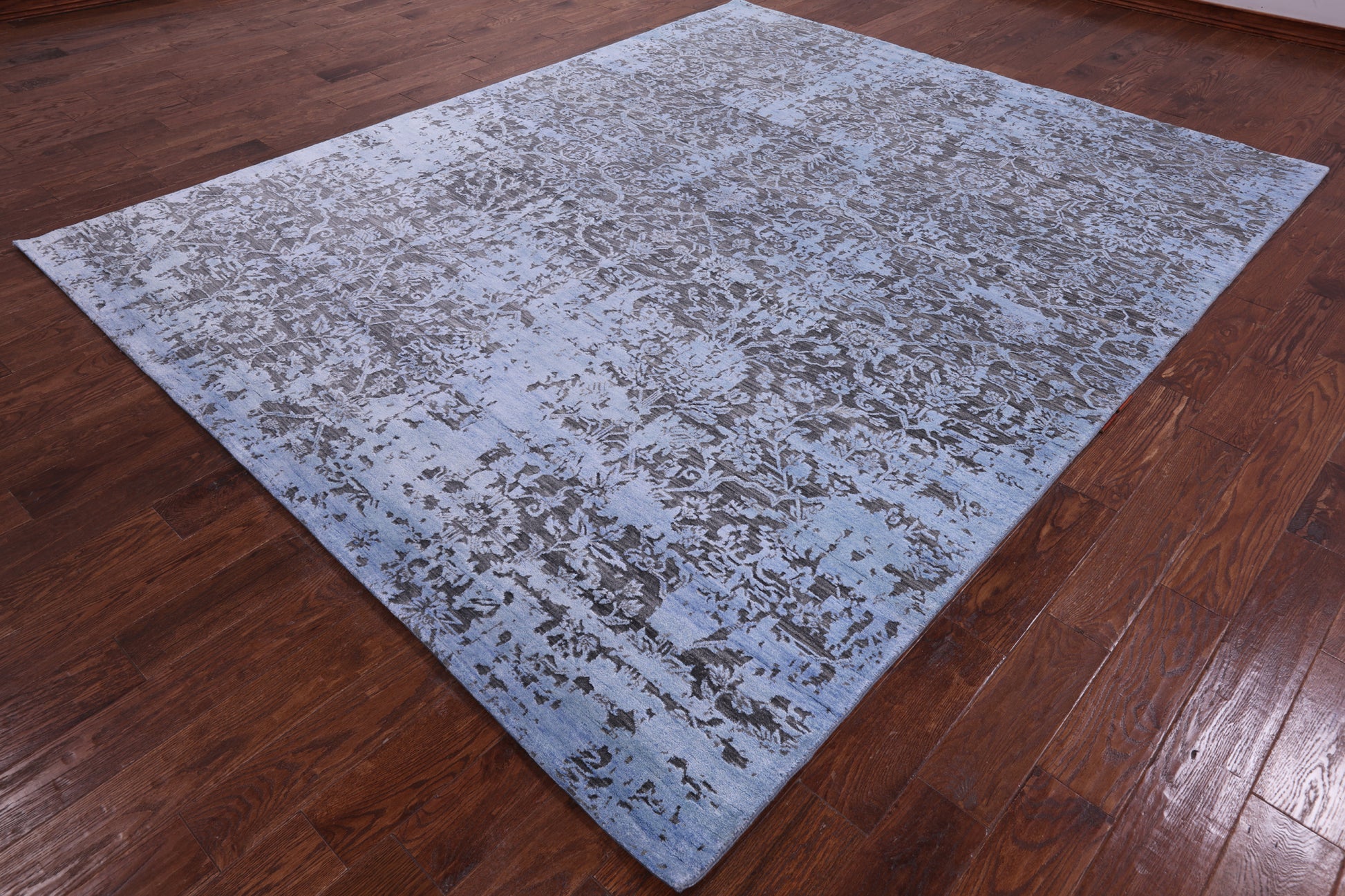 Contemporary Handmade Wool & Silk Rug - 8' 2" X 10' 2" - Golden Nile