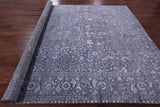 Grey Persian Fine Serapi Hand Knotted Wool & Silk Rug - 8' 11" X 12' 0" - Golden Nile