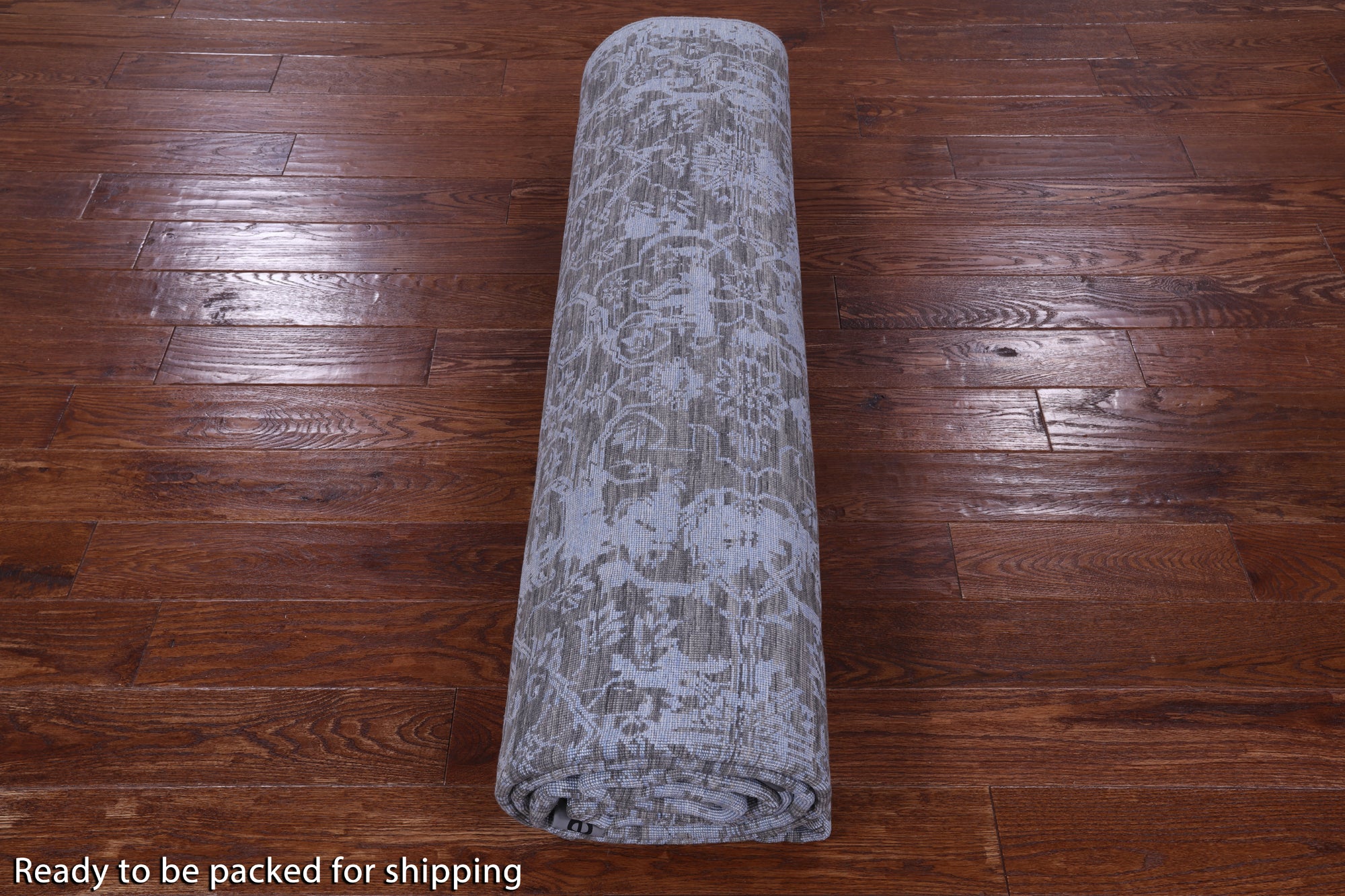 Contemporary Hand Knotted Wool & Silk Rug - 8' 11" X 12' 3" - Golden Nile