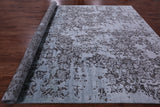 Contemporary Hand Knotted Wool & Silk Rug - 9' 11" X 14' 3" - Golden Nile