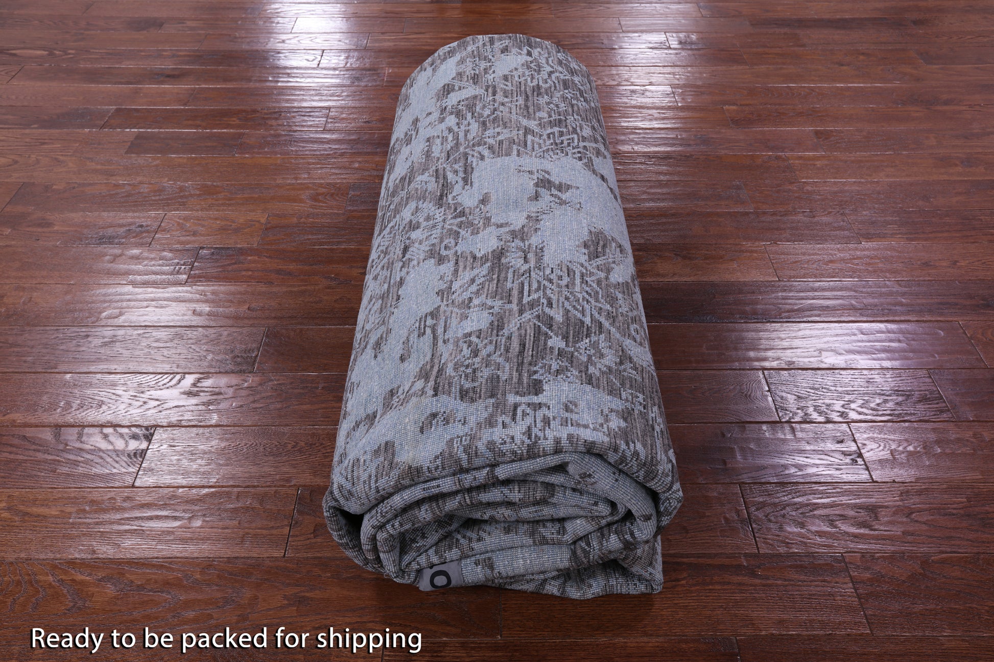 Contemporary Hand Knotted Wool & Silk Rug - 9' 11" X 14' 3" - Golden Nile