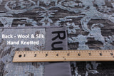 Contemporary Hand Knotted Wool & Silk Rug - 9' 11" X 14' 3" - Golden Nile
