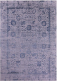 Grey Persian Hand Knotted Wool & Silk Rug - 10' 0" X 13' 11" - Golden Nile