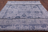 Grey Persian Hand Knotted Wool & Silk Rug - 10' 0" X 13' 11" - Golden Nile