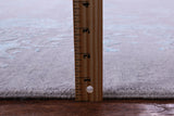 Grey Persian Hand Knotted Wool & Silk Rug - 10' 0" X 14' 1" - Golden Nile