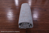 Grey Persian Hand Knotted Wool & Silk Rug - 10' 0" X 14' 1" - Golden Nile