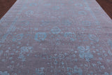 Grey Persian Hand Knotted Wool & Silk Rug - 10' 0" X 14' 1" - Golden Nile