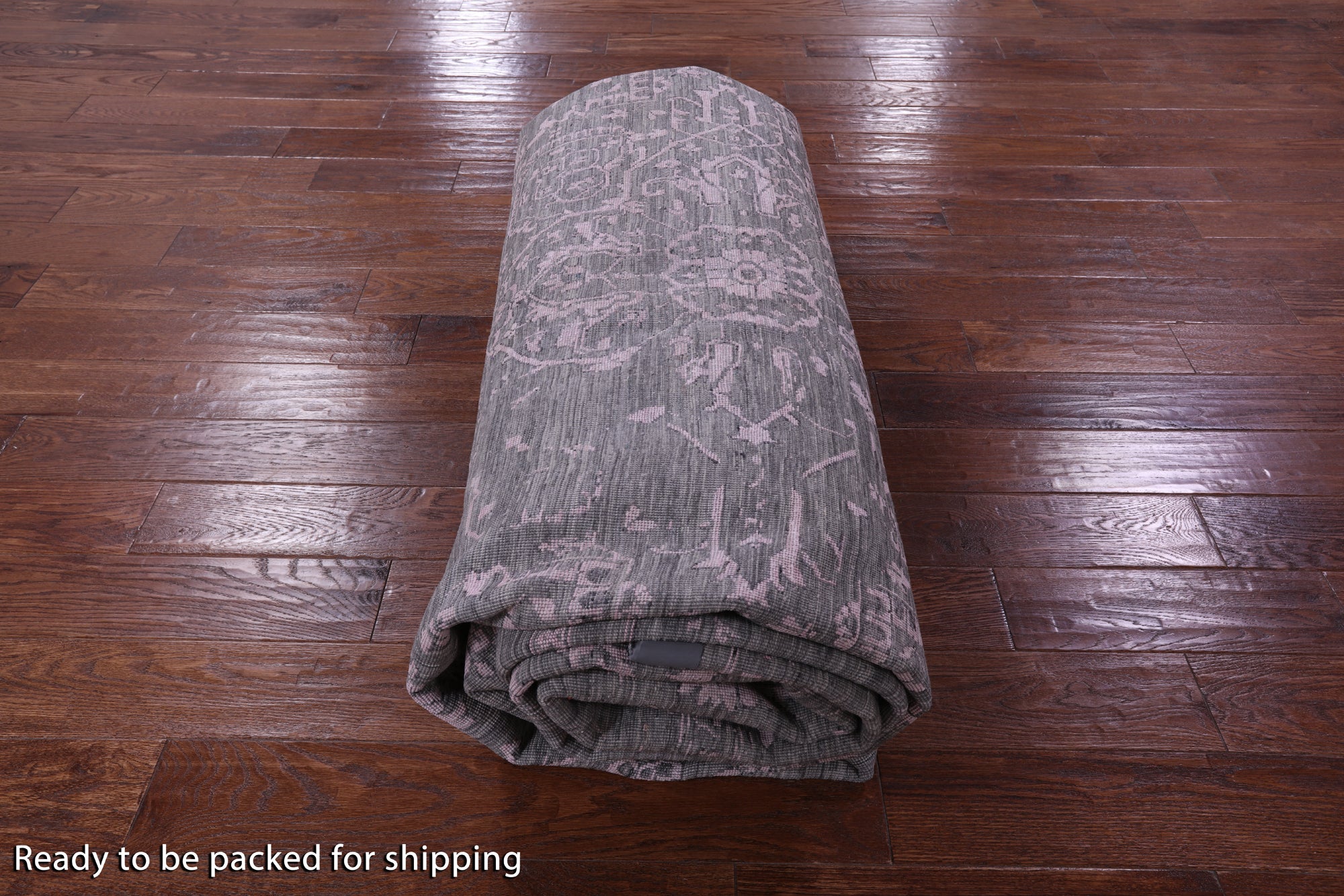 Grey Persian Fine Serapi Handmade Wool & Silk Rug - 10' 0" X 13' 11" - Golden Nile