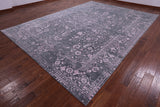 Grey Persian Fine Serapi Handmade Wool & Silk Rug - 10' 0" X 13' 11" - Golden Nile
