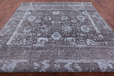 Grey Persian Hand Knotted Wool & Silk Rug - 10' 2" X 14' 2" - Golden Nile