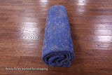 Blue Persian Hand Knotted Wool & Silk Rug - 5' 11" X 8' 10" - Golden Nile