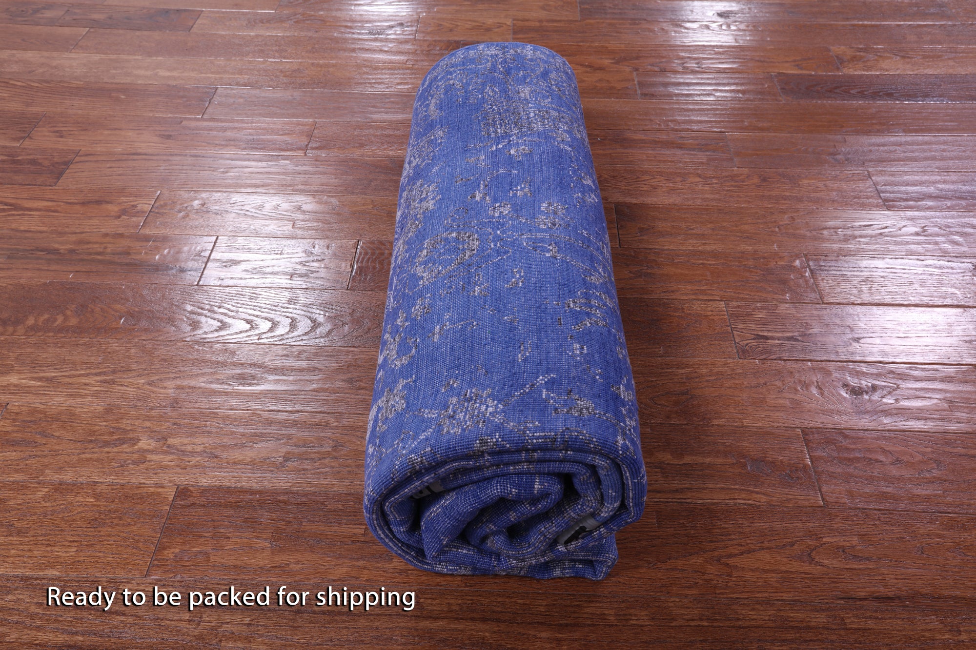 Blue Persian Hand Knotted Wool & Silk Rug - 5' 11" X 8' 10" - Golden Nile