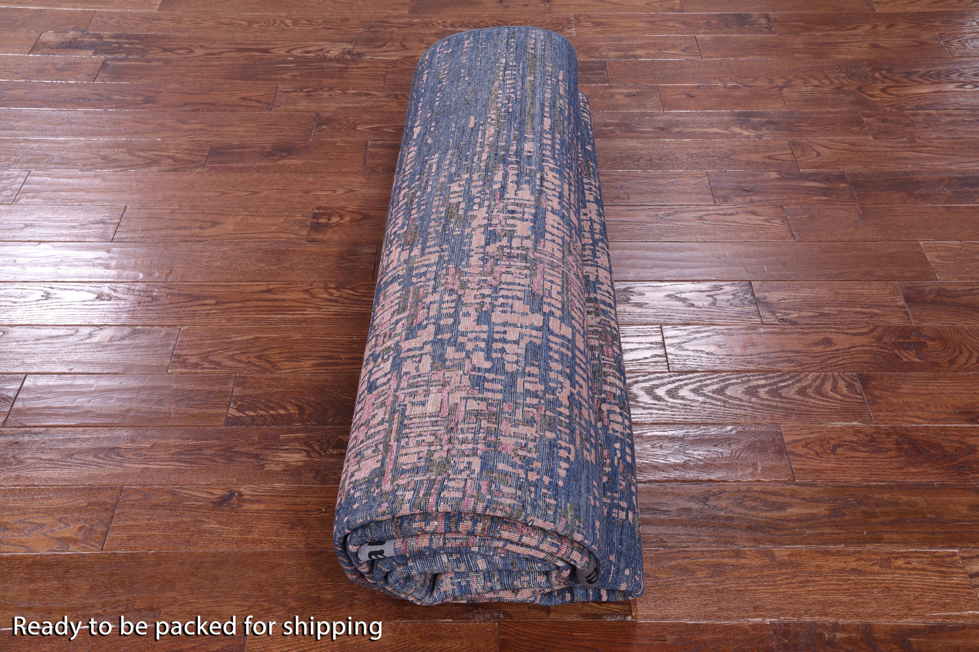 Contemporary Hand Knotted Wool & Silk Rug - 8' 11" X 12' 4" - Golden Nile