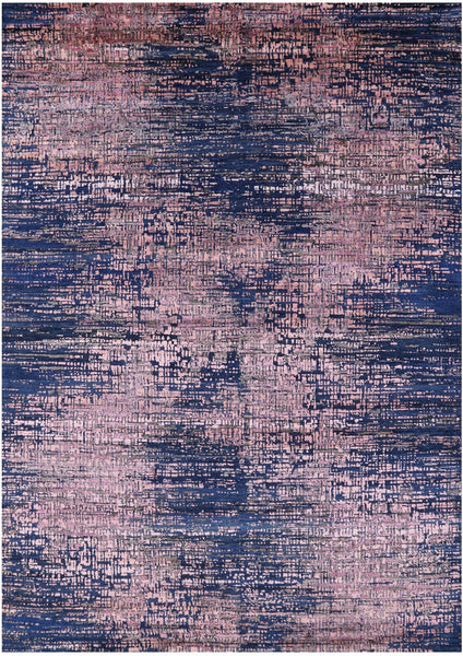 Contemporary Hand Knotted Wool & Silk Rug - 8' 11" X 12' 4" - Golden Nile