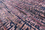 Contemporary Hand Knotted Wool & Silk Rug - 8' 11" X 12' 4" - Golden Nile