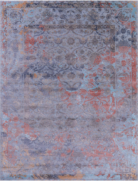 Persian Handmade Wool & Silk Rug - 8' 11" X 12' 0" - Golden Nile