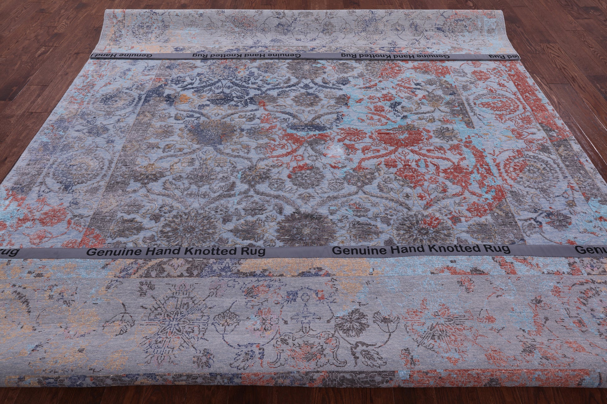 Persian Handmade Wool & Silk Rug - 8' 11" X 12' 0" - Golden Nile