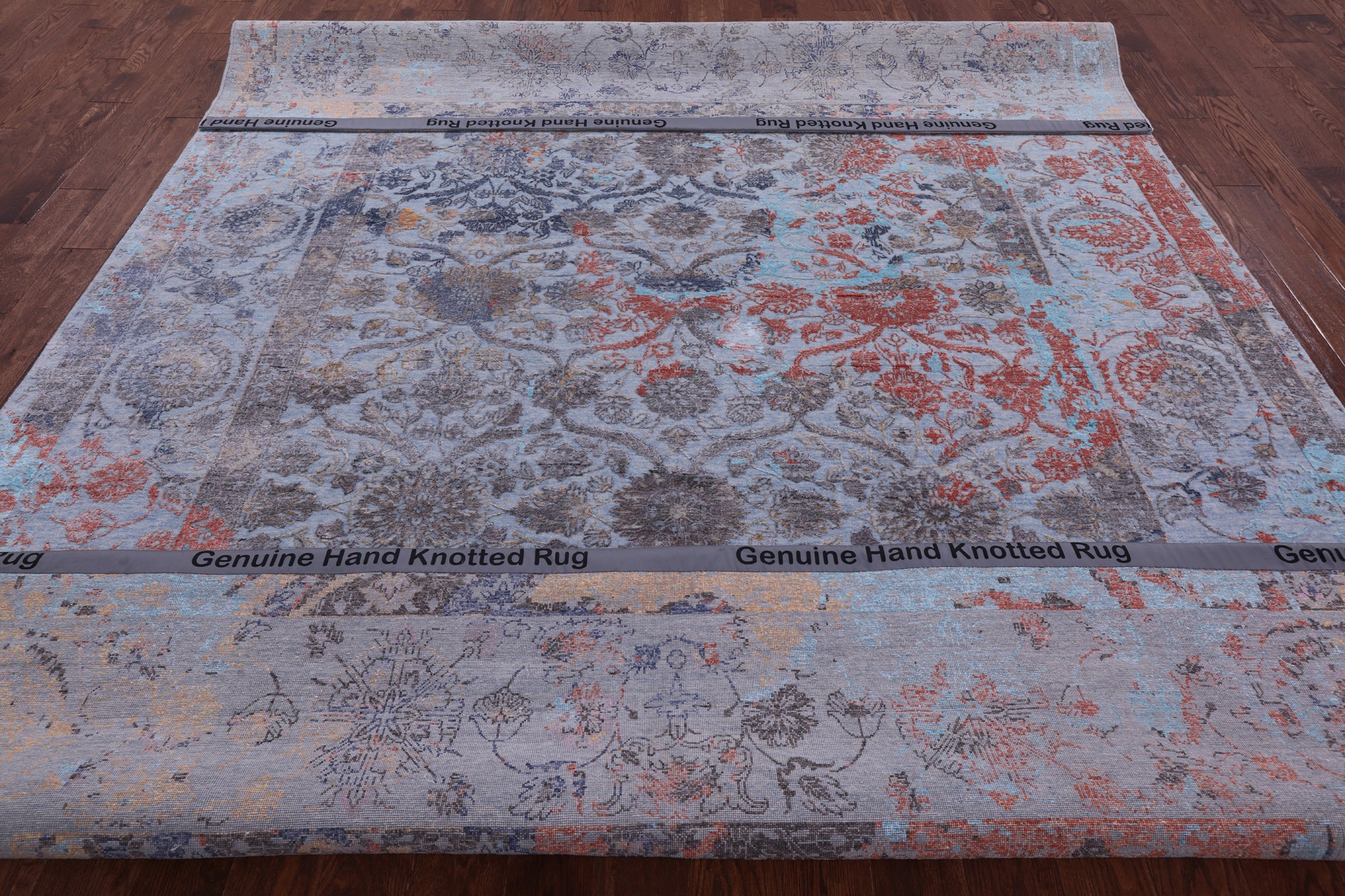 Persian Handmade Wool & Silk Rug - 8' 11" X 12' 0" - Golden Nile