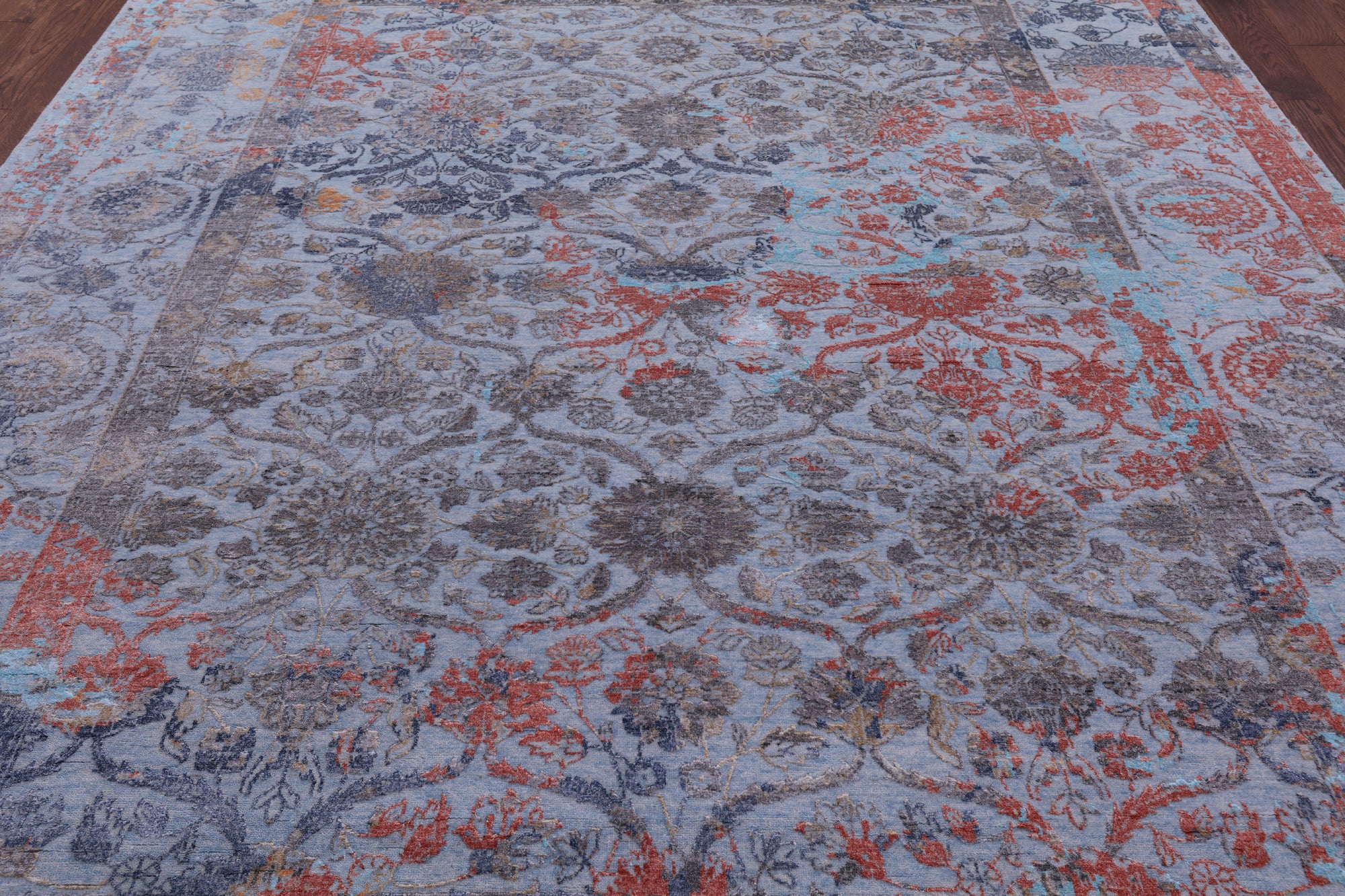 Persian Handmade Wool & Silk Rug - 8' 11" X 12' 0" - Golden Nile