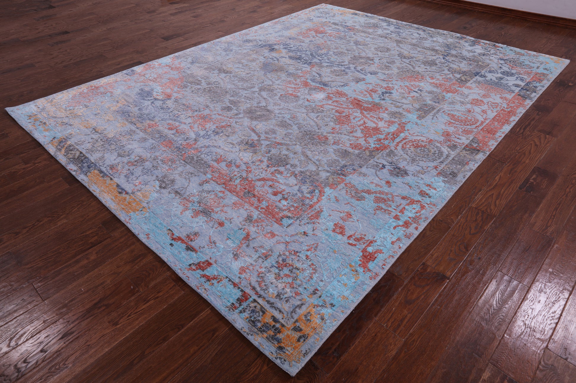 Persian Handmade Wool & Silk Rug - 8' 11" X 12' 0" - Golden Nile