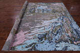 Modern Hand Knotted Wool & Silk Rug - 8' 3" X 9' 11" - Golden Nile