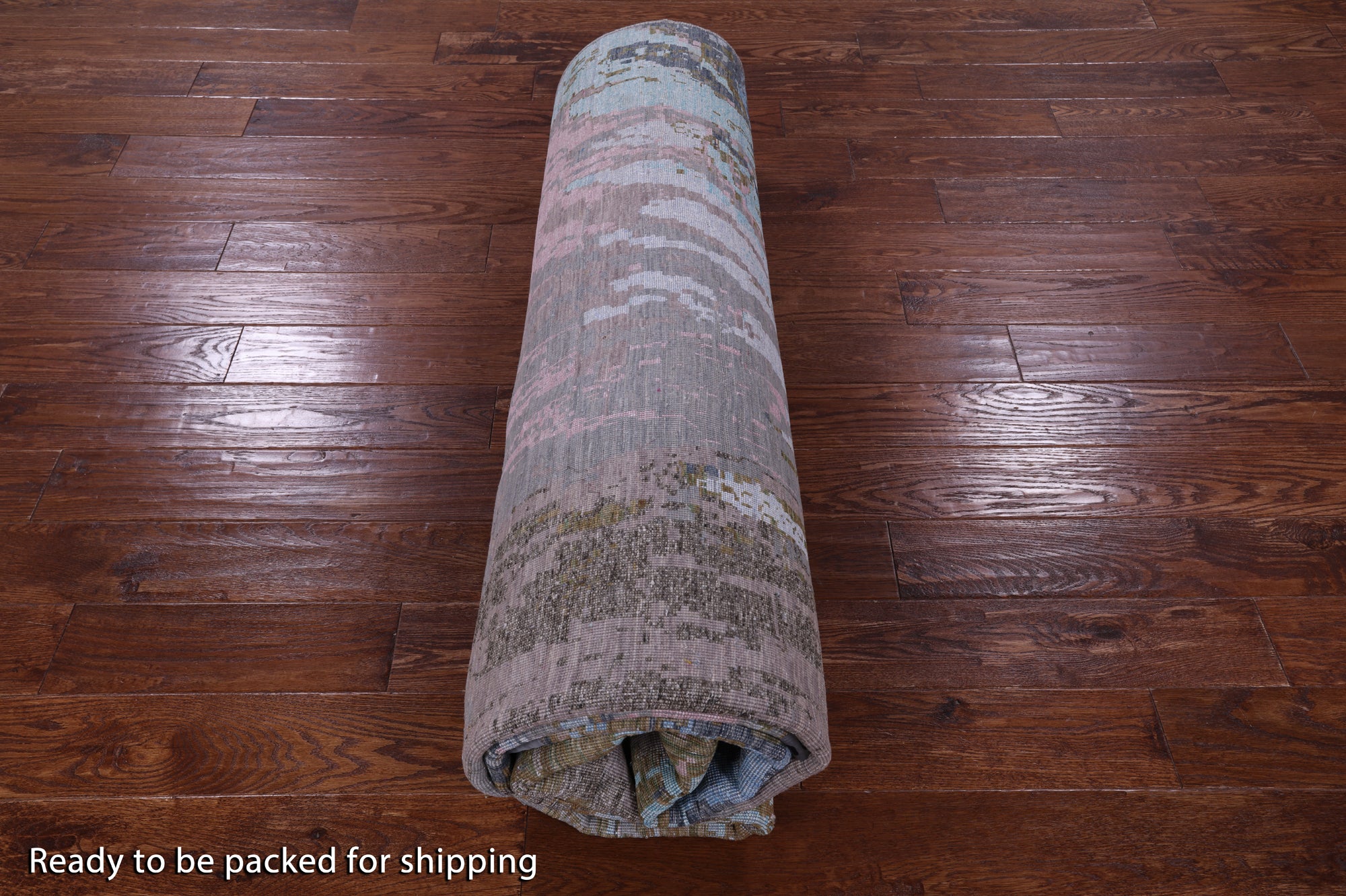 Modern Hand Knotted Wool & Silk Rug - 8' 3" X 9' 11" - Golden Nile