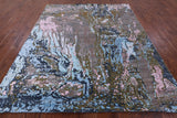 Modern Hand Knotted Wool & Silk Rug - 8' 3" X 9' 11" - Golden Nile
