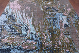 Modern Hand Knotted Wool & Silk Rug - 8' 3" X 9' 11" - Golden Nile
