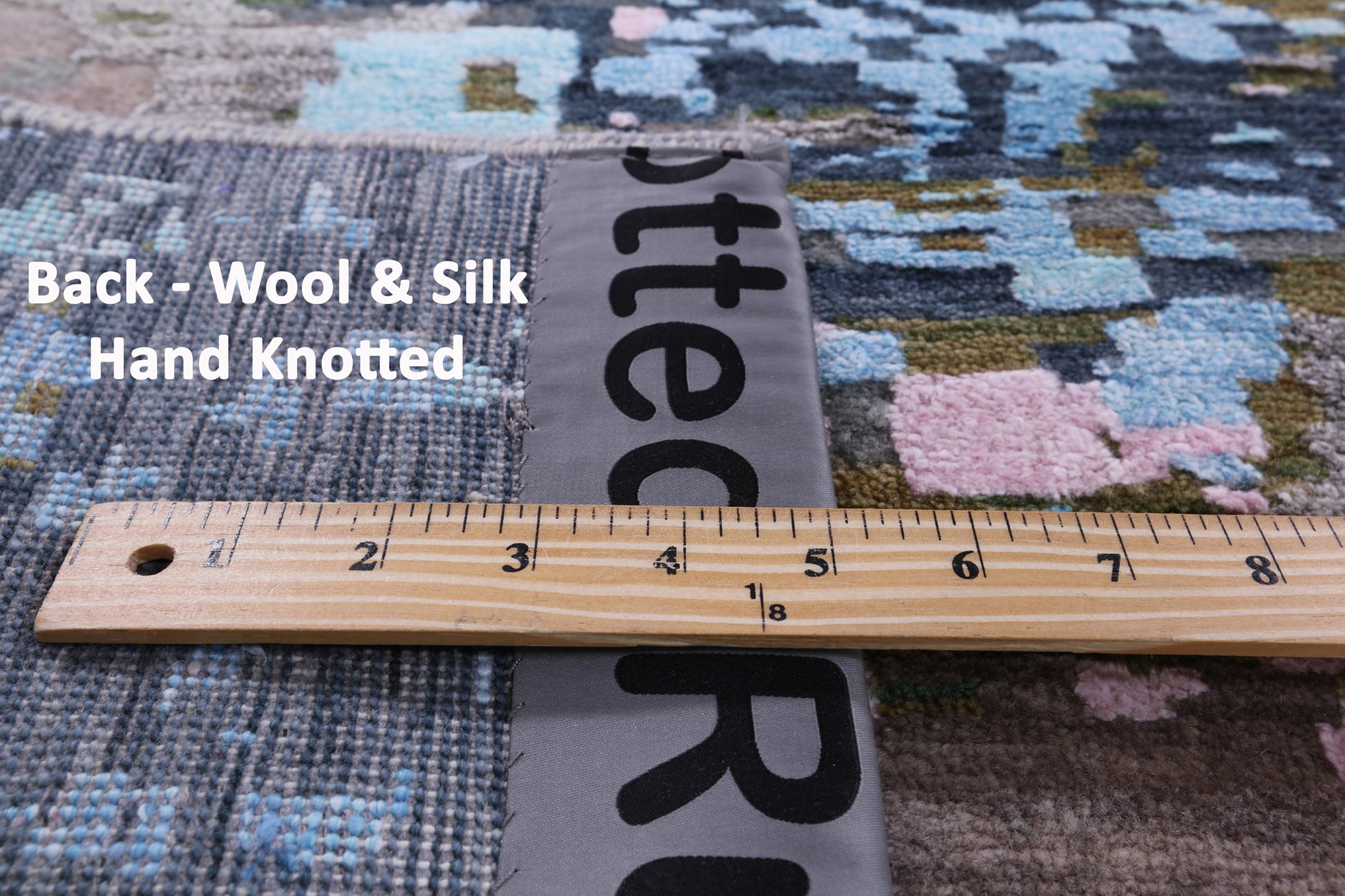 Modern Hand Knotted Wool & Silk Rug - 8' 3" X 9' 11" - Golden Nile