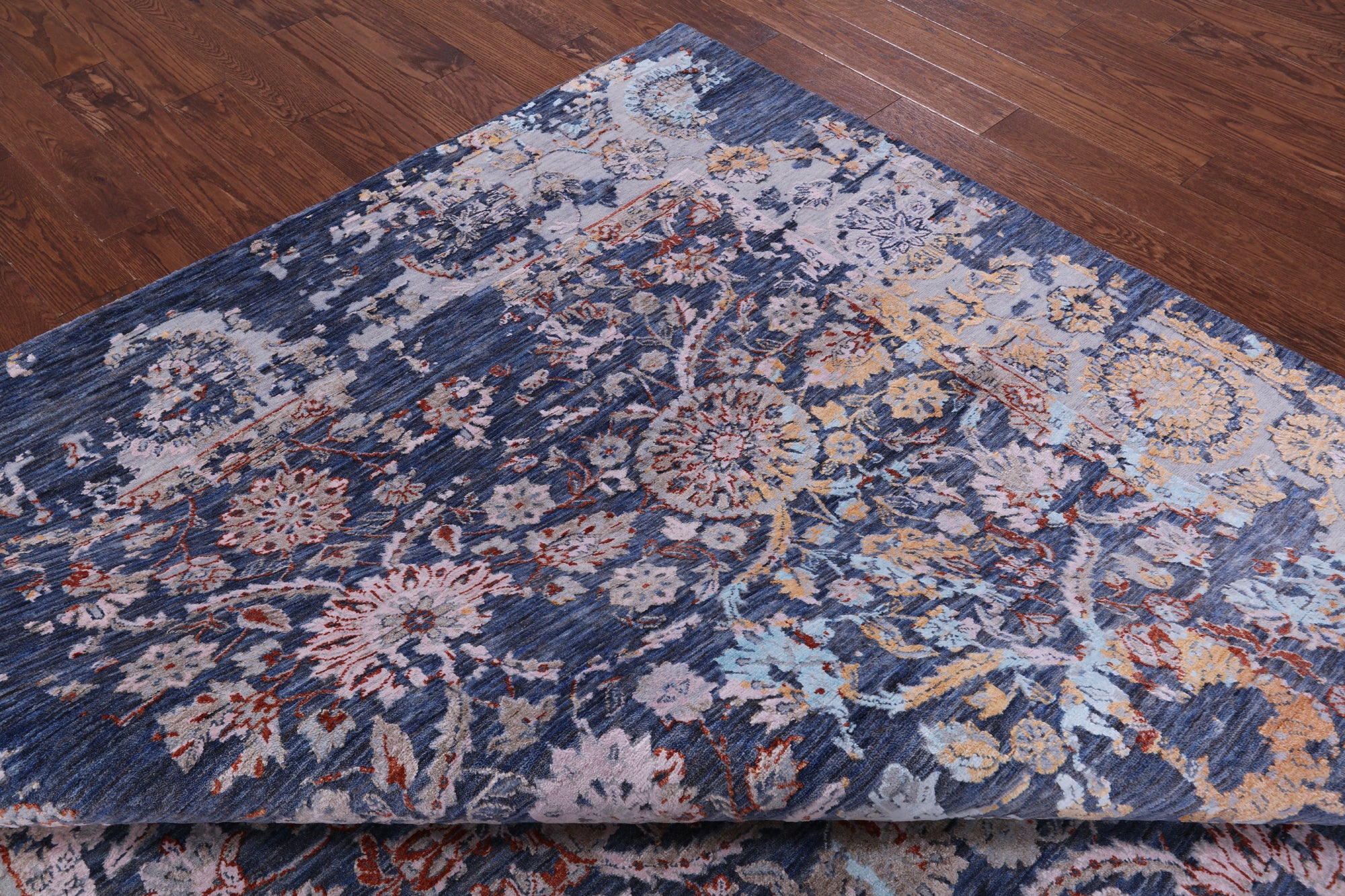 Persian Hand Knotted Wool & Silk Rug - 8' 1" X 10' 0" - Golden Nile