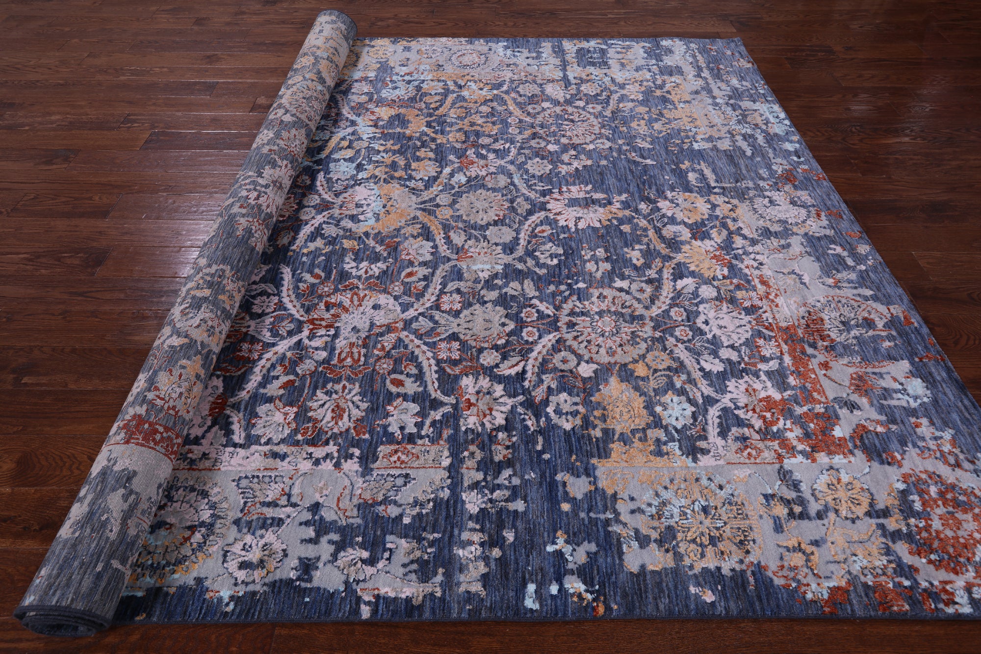 Persian Hand Knotted Wool & Silk Rug - 8' 1" X 10' 0" - Golden Nile
