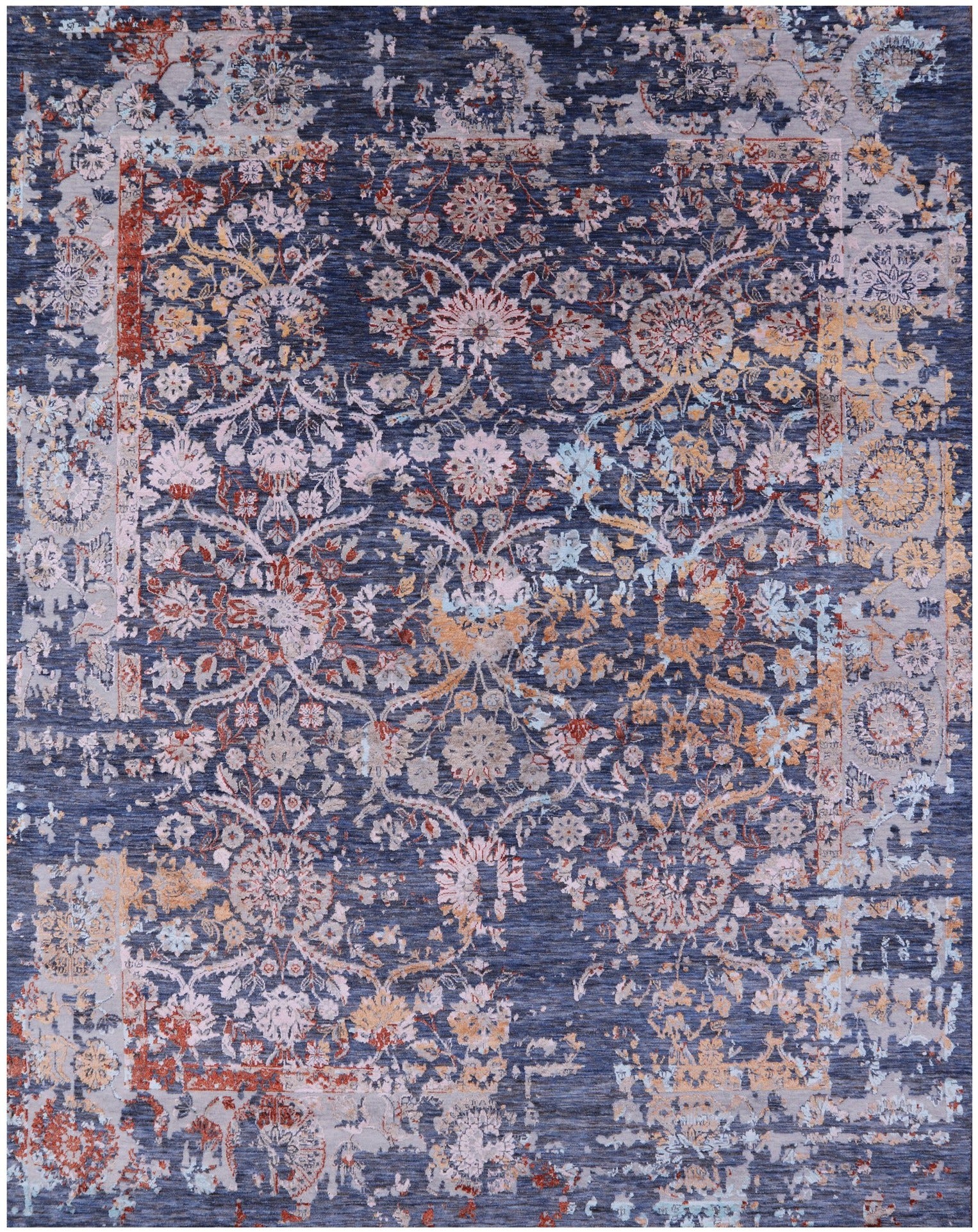 Persian Hand Knotted Wool & Silk Rug - 8' 1" X 10' 0" - Golden Nile