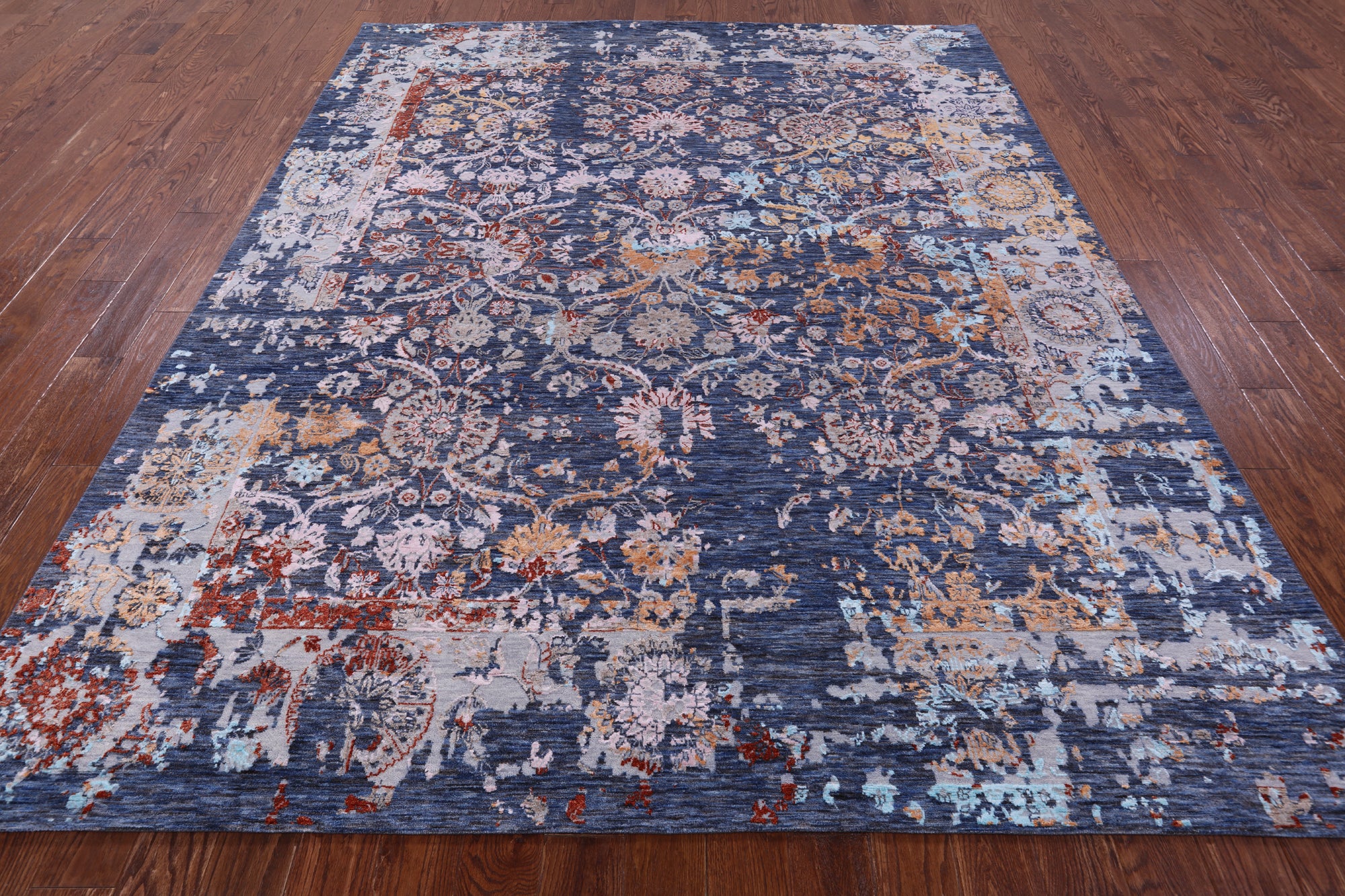 Persian Hand Knotted Wool & Silk Rug - 8' 1" X 10' 0" - Golden Nile